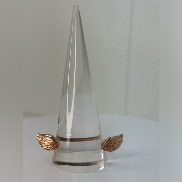 Rose Vermeil Open Wings Adjustable Ring - Picture 4 of 5